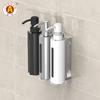 Wall Mounted Grated Soap Bar Dispenser Holder Pump Bottle Detergent Dispenser Holders Minimalist Style for Hotel Bathroom