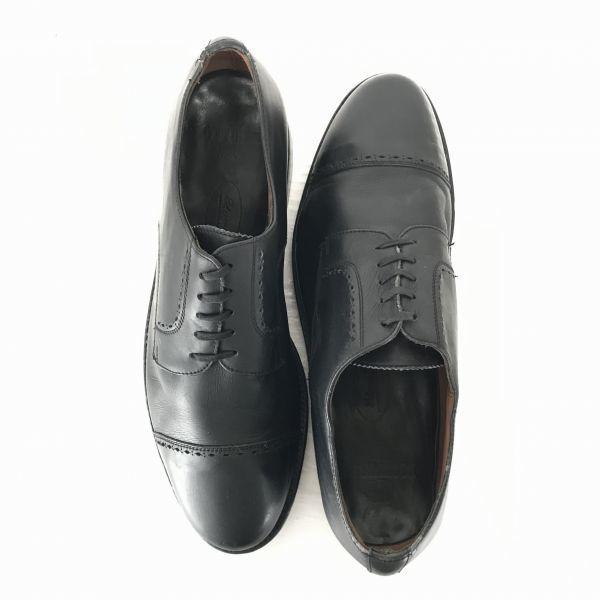 Lottusse Echtleder Goodyear Welt Straight Tip Kleider Business Schuhe Größe 28.0cm Schwarz(GEBRAUCHT)