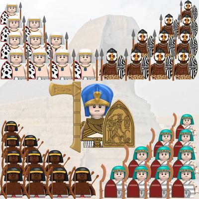 11 stücke Mittelalterlichen Teutonic Ritter Baustein Alte Ägypten Soldat Figur Militär Burg Waffe Zubehör Ziegel Spielzeug Kind Geschenk N321