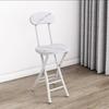 Portable Folding Chair With Backrest Home Dining Student Dorm Office Training Lightweight Metal Frame