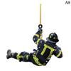 Christmas Firefighter Pendant Creative Fire Peripheral Car Jewelry Pendant Car Decorative Accessories Interior Decor Adorns