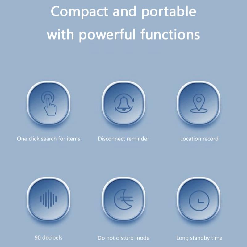 Mini Smart GPS Tracker Anti-Lost Reminder For Car Pets Kids Bag Air Tag Bluetooth Finder Tracking Device Locator For IOS Android