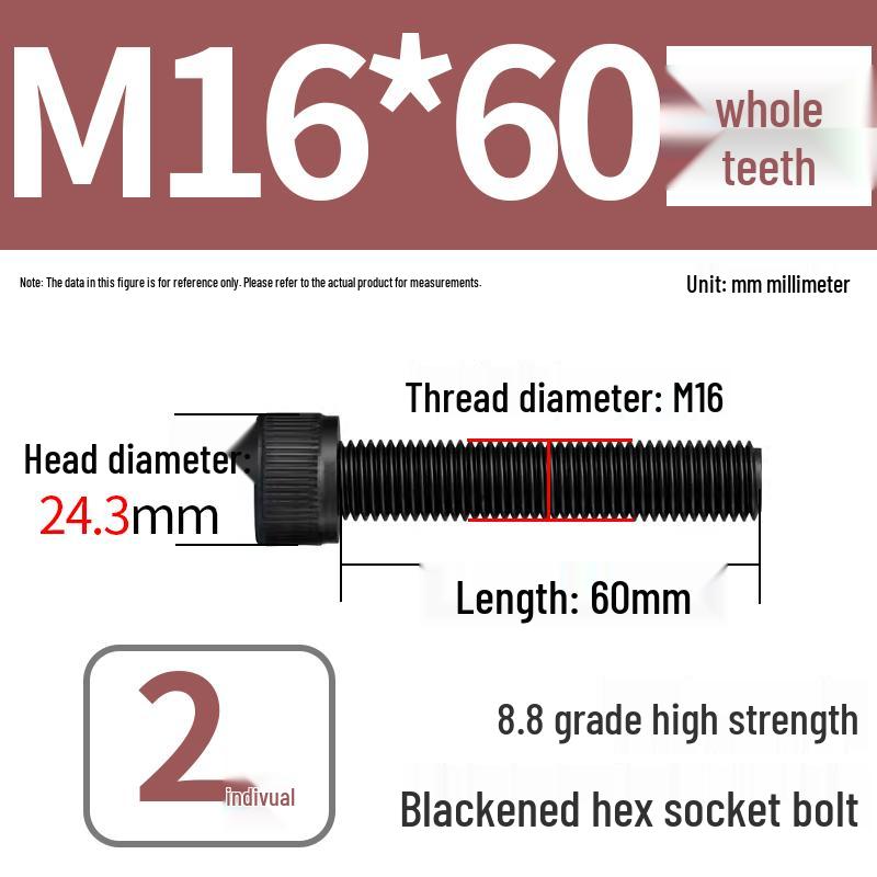8.8 High-Strength Socket Head Cap Screw Bolt (M4-M20)
