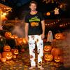 Family Matching Halloween Printed Loungewear Set with Short Sleeve Top and Pants