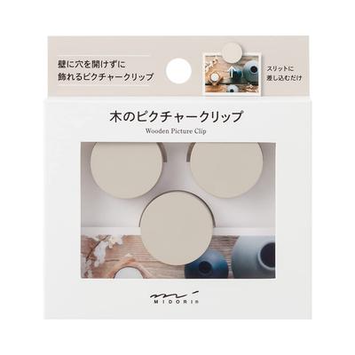 DESIGNPHIL Pinzas de Madera para Fotos, Gris | Elegante Pinza para Decoración del Hogar