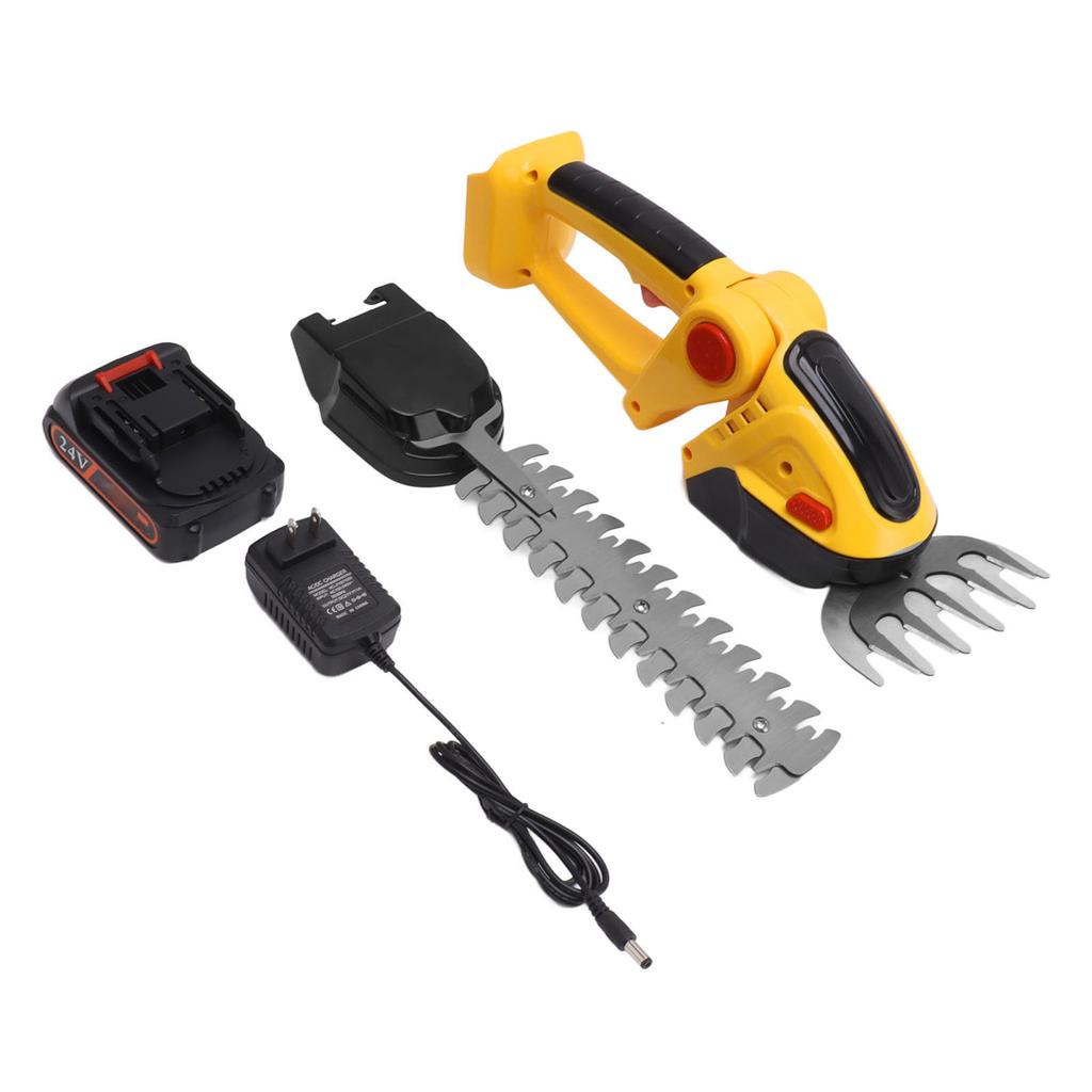 Cordless Grass Shear Rechargeable Shrubber Handheld Trimmer Electric Hedge Trimmer 110?240V US Plug