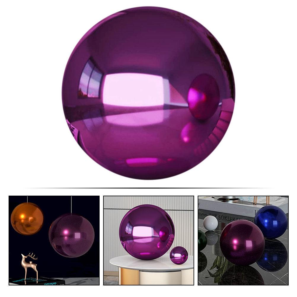 Sfera Specchio in Acciaio Inossidabile Lucidato Superficie Riflettente Trasparente Specchio da Giardino Sfera Decorazione Esterna Decorazione Patio Riflettente