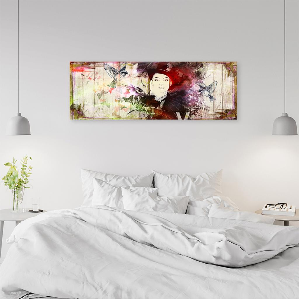 Canvas Print, Female Face Abstract