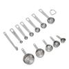 12 Pcs Stainless Steel Measuring Cups Spoons Set Kitchen Measuring Tools for Cooking Baking