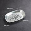 1Pc Retro Round Tinplate Storage Tray Desktop Disc for Fruit Snacks Pastries Desserts Candy - Household Kitchen Food Organizer