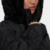 adidas Originals Winter Casual Solid Color Hooded Down Jacket Women Outerwear Black GU1782