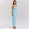 Women's New Lace Tube Top Long Dress Spice Girl Fashion Suspender Holiday Style Dress Women