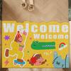 Home Floor Mat With Silk Ring, Dirt Resistant And Non Washable Foot Pad, Household Dust Removal And Anti Slip Entrance Carpet