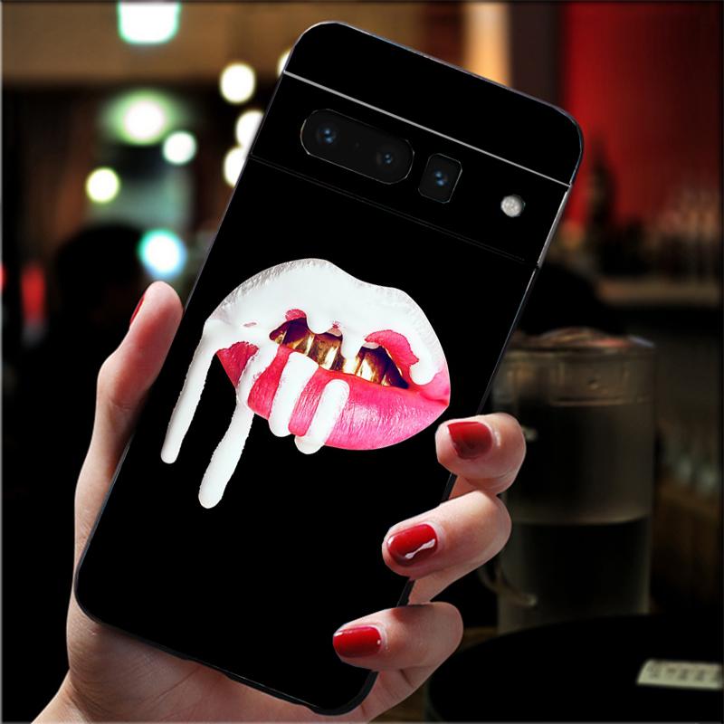 

Phone Case For Google Pixel 10 Pro XL 9 Pro XL 8 7 6 Pro 9A 8A 7A 6A Pixel 8 7 6 5 Sexy lip Google Pixel 6 Pro
