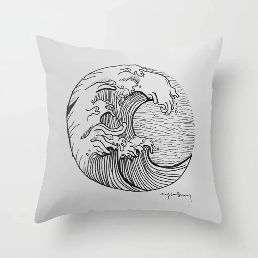 Abstract Pattern Decorative Pillow Cover Car Sofa Square Cushion Pillow Cover