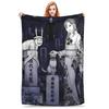 Tomie Junji Ito Pluche Plaid Super Zacht Flanel Bank Bed Kinderontwerp Kwaliteit Sprei Verjaardagscadeau Huistextiel