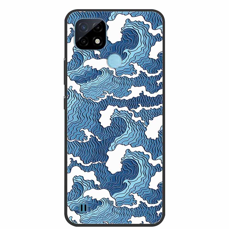 For Realme C21Y Case 3D Flower Emboss Soft Silicone Phone Case For OPPO Realme C21Y RMX3261 Capa TPU Funda Realmi C21 Y Coque