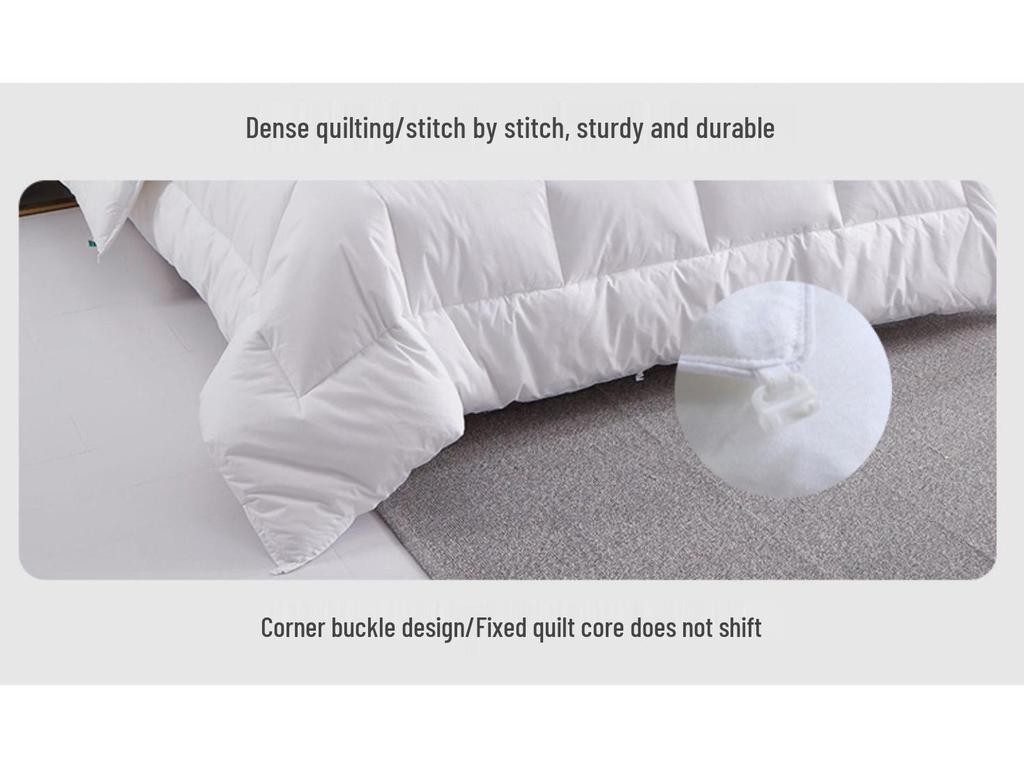 Fünf-Sterne Feder Samt Steppdecke - Reine Baumwolle, Ganzjahreswärme