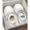 Little white shoes, white Velcro sports and leisure shoes, children's new bread women's shoes, thick-soled heightening board shoes