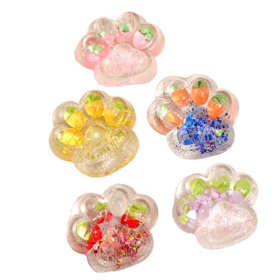 1/5 ks Průhledná kočičí tlapka mačkací hračka na úlevu od stresu Koťátko tlapka štípací senzorická hračka Děti Dospělí Měkká TPR Stresová koule Uklidňující zvířecí dráp Fidget hračka