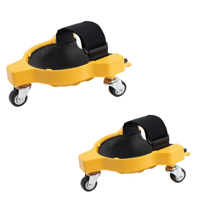 Kneeling Pulley Sliding Knee Pads, Tile Floor Tiles Seams, Woodworking Universal Wheels, Mobile Kneeblades Rolling Kneepads