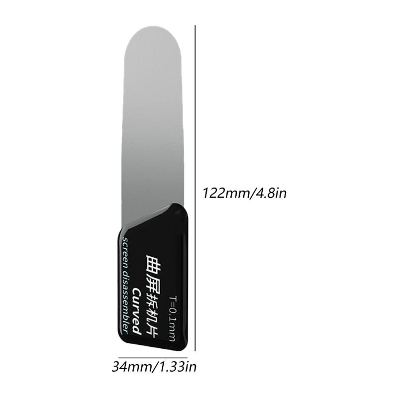 High Strength 0.1mm Steel Phone Pry Tool For Curved Display Removal Ergonomic Grip And Slim Design Smartphone Repair Accessory