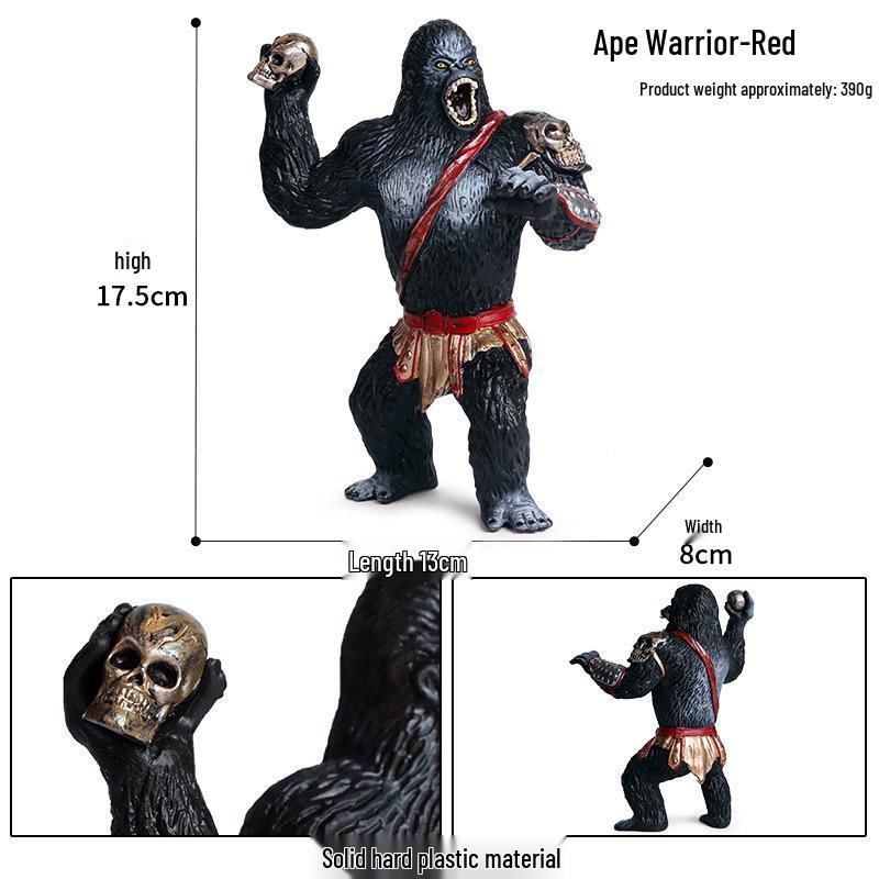 Cross-Border Children's Cognitive Animal Model: Gorilla, Monkey, Ape Toy Ornament