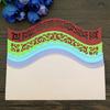 Fustelle in metallo con bordo ondulato fai da te per scrapbooking, carte, album, stencil