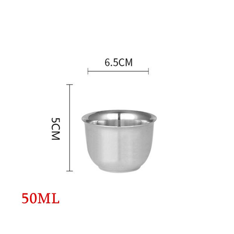 Stainless Steel Double Wall Silver Coffee Beer Mug Portable Travel Water Cup Tea Milk Mugs Drinkware 350ml/500ml