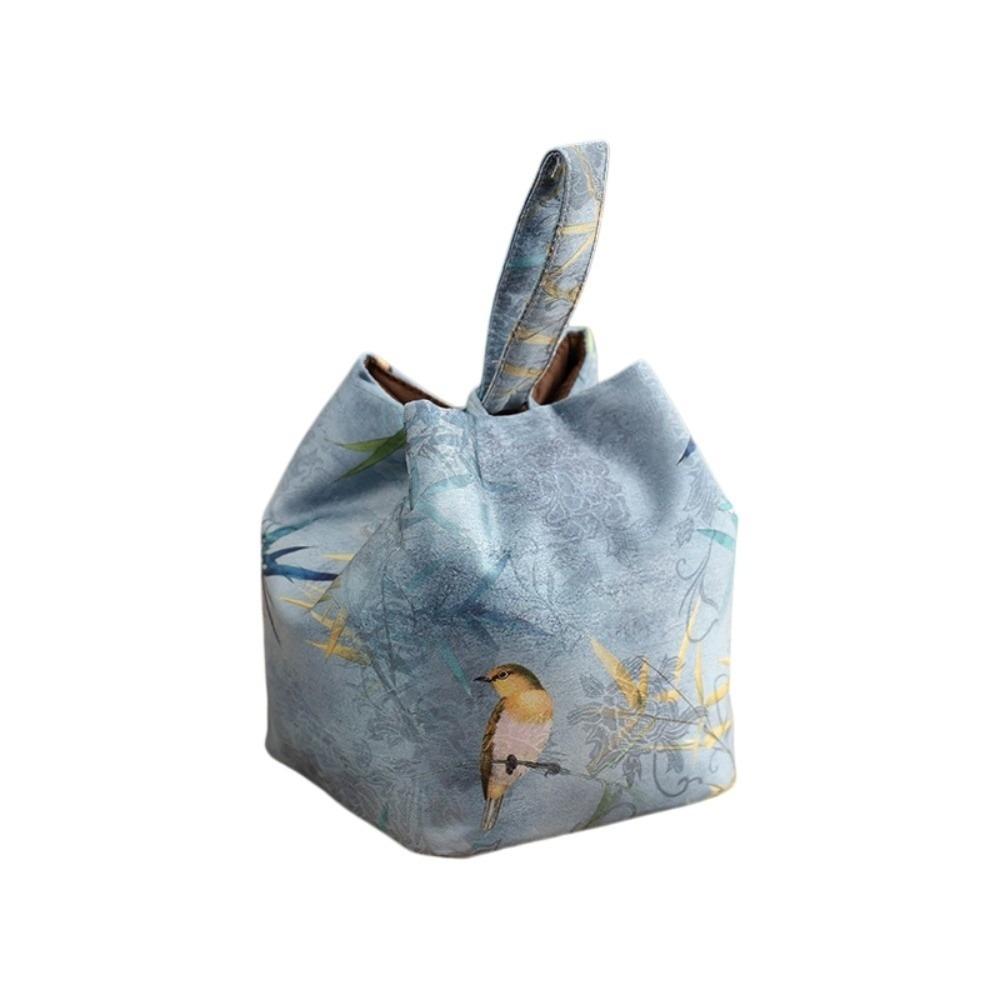 

Chinese Style Teaware Storage Bag Print Embroidered Handbag Fashion Small Item Pouch Travel Style 8