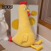 Durable Soft Toy Chicken Chick Plush Pillow, Long Body Stuffed Animal for Sleeping, Kids Cuddly Doll Pillow Adults, Removable Hugging Bed