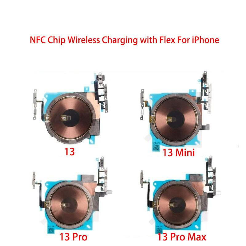 Chip cewki ładowania bezprzewodowego NFC z taśmą głośności Do iPhone 11 Pro Max 12 13 14 X XS XR Panel ładowarki Naklejka
