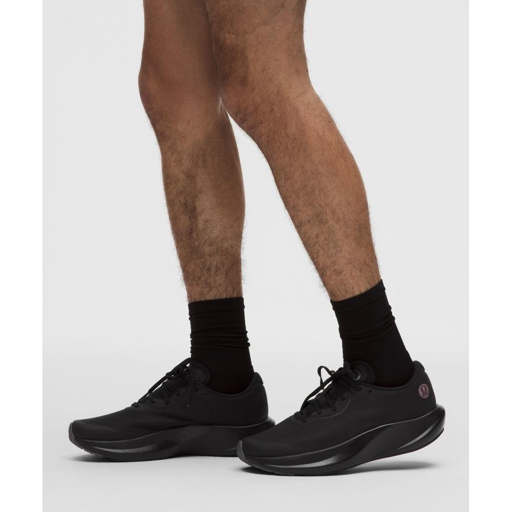 Lululemon Men S Split Shift Running Shoe Black Onyx Grey Cherry Ember