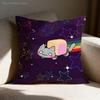 NNyan Cat Throw Pillow Case For xcm xcm xcm Square Car Pillowcase Home Bedchamber Decor Gift