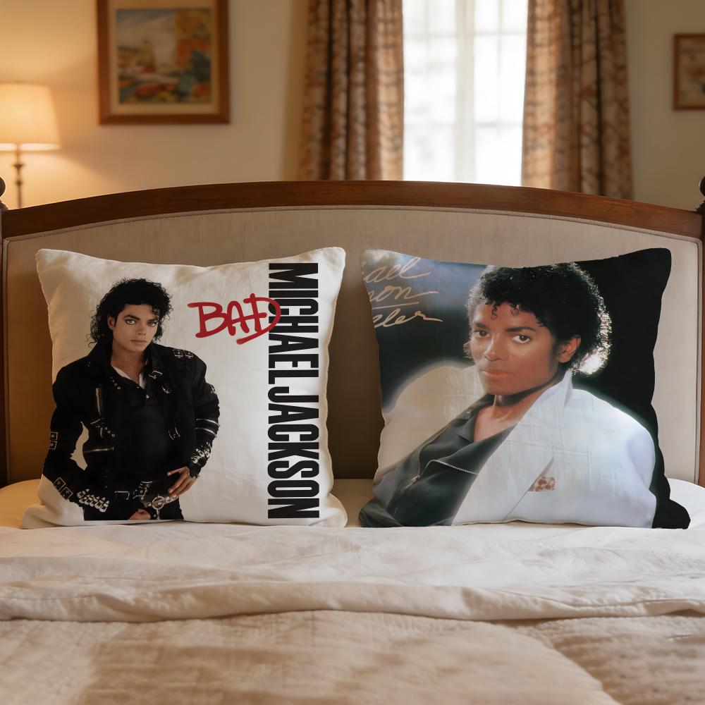 Sänger Michael Jackson Kissenbezug 1 Stück Dekorative Bezüge Weiche Kissenhülle Für Sofa Couch Dekoration 40X40 45X45 Kissenbezüge