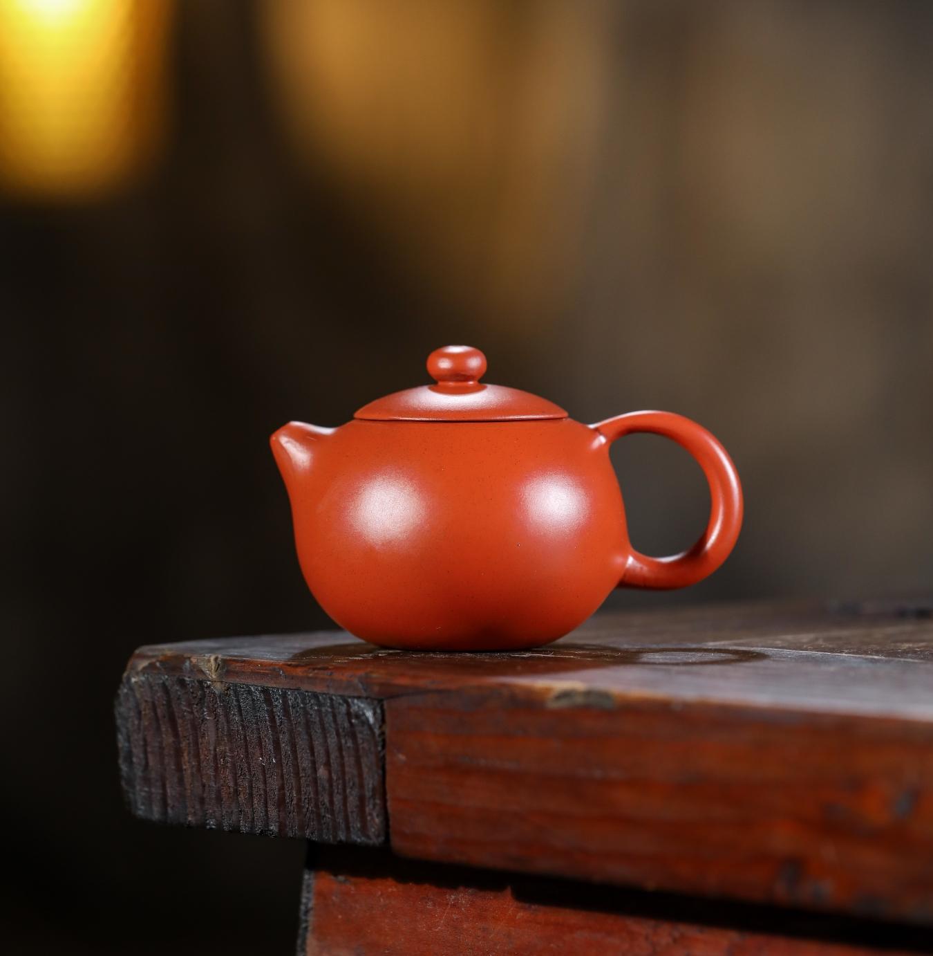 

120ml Yixing Inverted Xishi Pot Purple Clay Small Stone Ladle Chinese Household Small Capacity Teapot Small Ball Hole Teapot