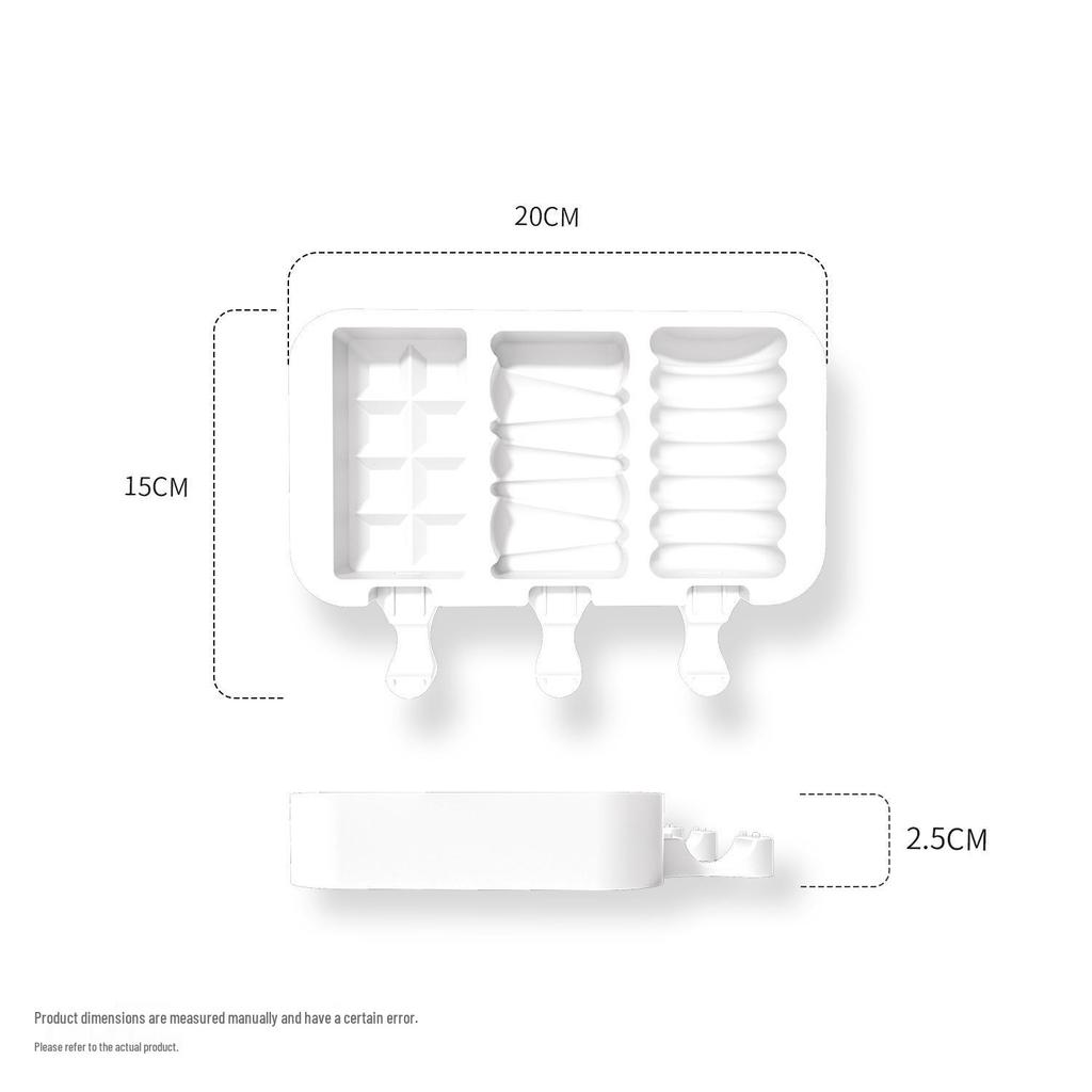 Snadno vyklopitelná silikonová forma na nanuky a zmrzlinu pro domácí použití