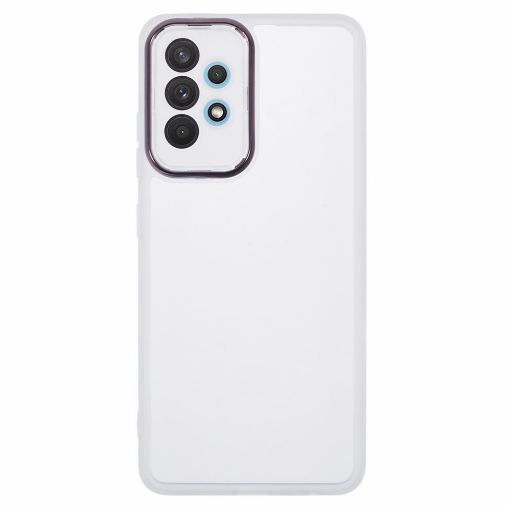 DKSM Series For Samsung Galaxy M32 5G/A32 5G Case Electroplated Camera Frame TPU Phone Cover