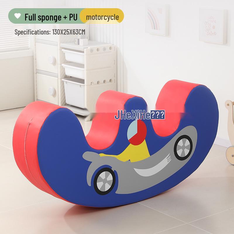 Sensory Integration Watermelon Rocking Horse - Soft Early Education Rocker for Kindergarten and Indoor Play