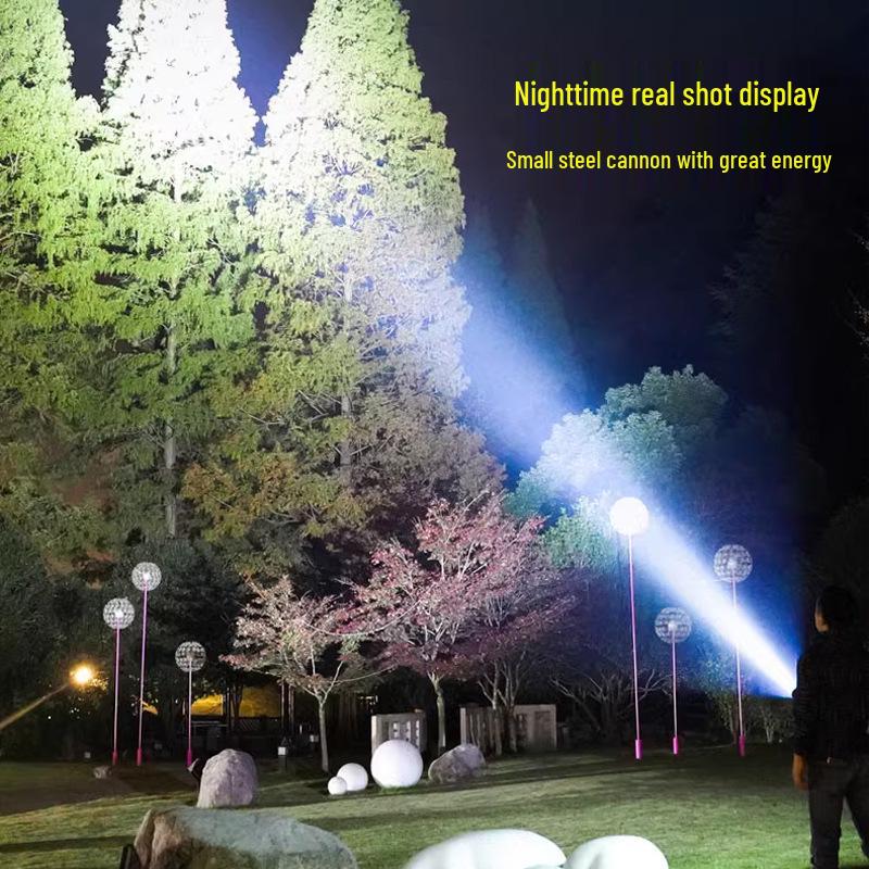 Hot-Selling Rechargeable Three-Eye LED Flashlight: Super Bright, Long-Range, Portable for Outdoor and Night Riding.