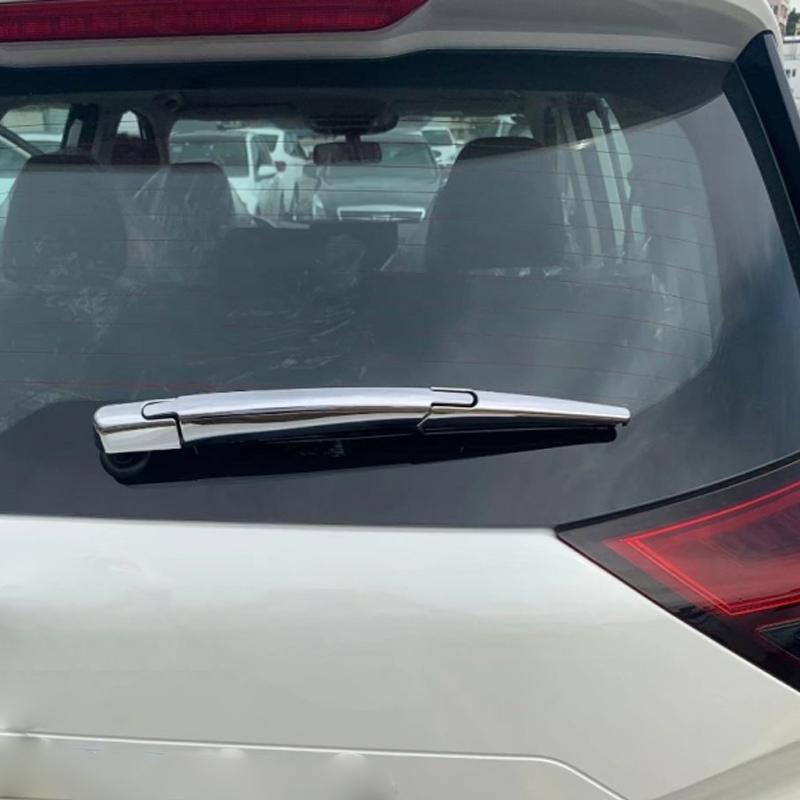 For Nissan Rogue Sport X-Trail T32 T33 Qashqai J11 J12 2014-2024 ABS Carbon Fiber Rear Windscreen Wiper Cover Trim accesorios