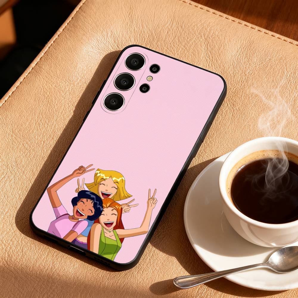 1 Stück T-Totally S-Spies Handyhülle Für Samsung S26,S25,24,23,22,30,21,10,9,Ultra,Plus,Lite,FE Weiche Schwarze Hülle