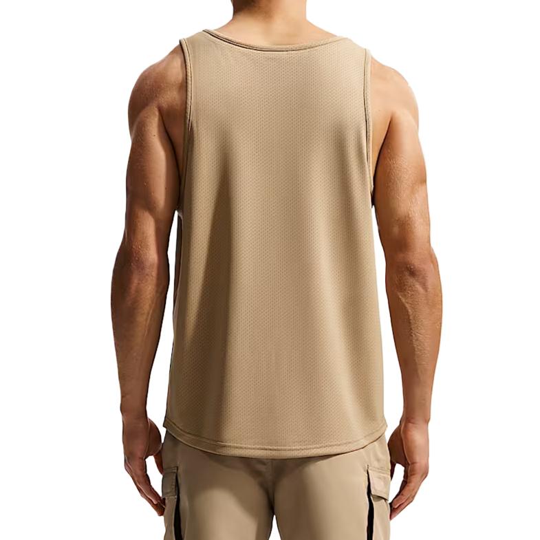 Nike Tank Tops Men's Apricot Tea Brown/Cool Gray/Black/Black Crew Neck Moderate Other HV7073-244