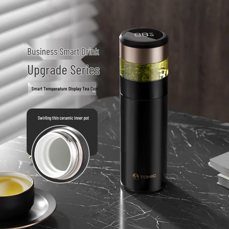 Temec Smart Portable Tea Infuser Vacuum Bottle