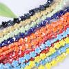 10pcs Handmade Craft Five-petaled Flower Bead Ceramic Fresh Color Ceramic Spacer Loose Beads DIY Accessories 3D