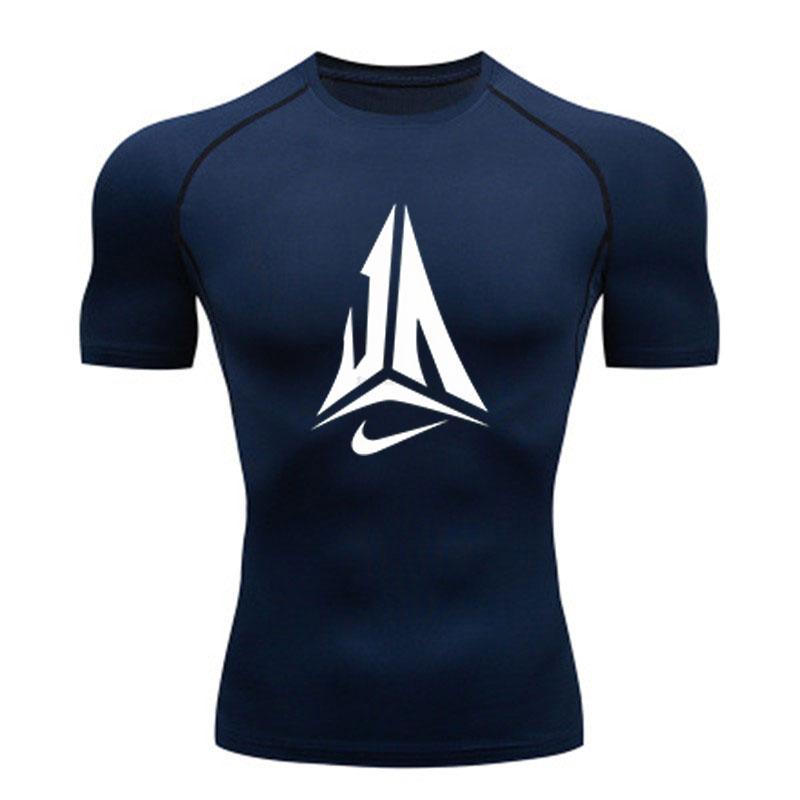 Herren Quick Dry Kompressions-Trainingsshirt Atmungsaktiv Dehnbar