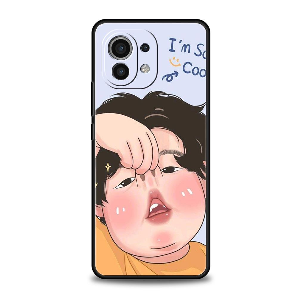 Phone Case For Xiaomi Mi 15 14 14T 13T 12T Pro 12 13 11 Lite 5G 11T X6 X5 Pro Soft TPU Cover Cartoon Funny Boy Girl Couple