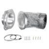 180 Degree Steel Dryer Vents Connector Magnetic Quick Connect Design Heat Resistant Adapters for Improved Ventilation
