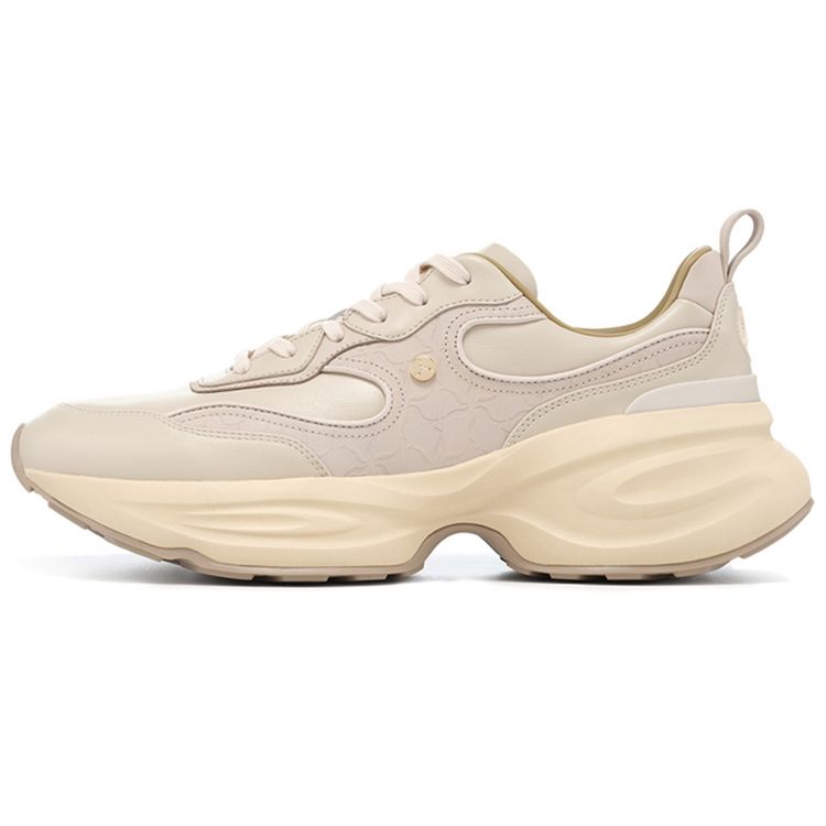 Li-Ning 1990 Cloud Dress Comfortable Simple Rebound Shock Absorption Non-Slip Low-Top Running Shoes Men Sneaker Dawn-Gray ALJT053-3
