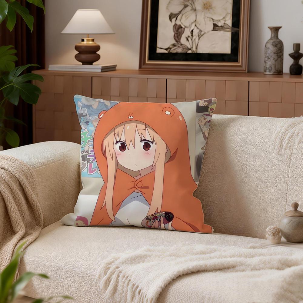 Comedy Himouto Umaruchan Cushion Cover Cushion Cover Set 4Pcs 50x50 45x45 40x40 Pillowcase Decorative Sofa Home Decor
